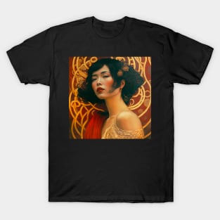 Art Deco Style Woman T-Shirt